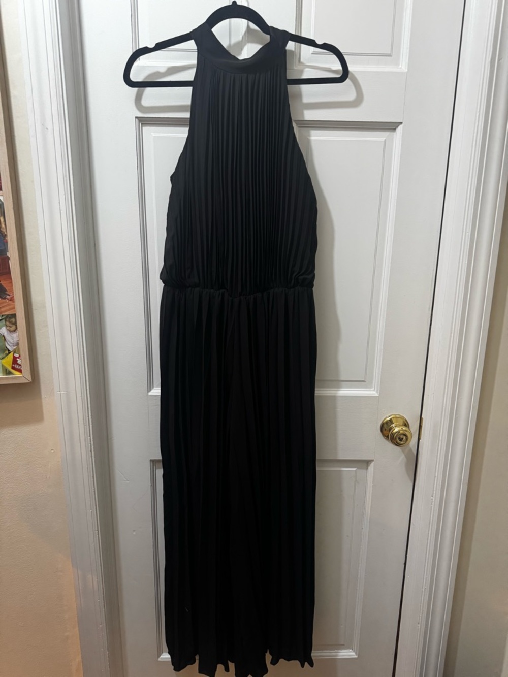 Tahari Black Evening Dress with Subtle Texture